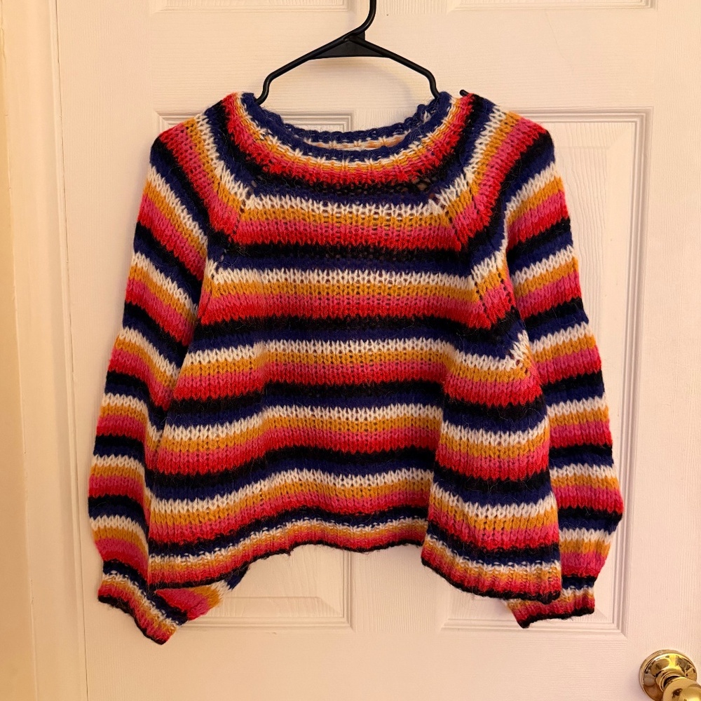 ZARA striped knit sweater